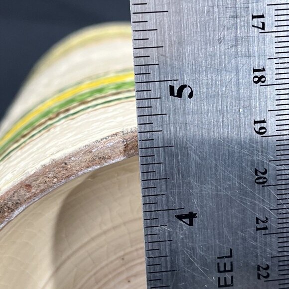 Rosenthal Netter Bitossi Striped Cylinder Pottery Vase MCM Italy Label - Picture 12 of 12